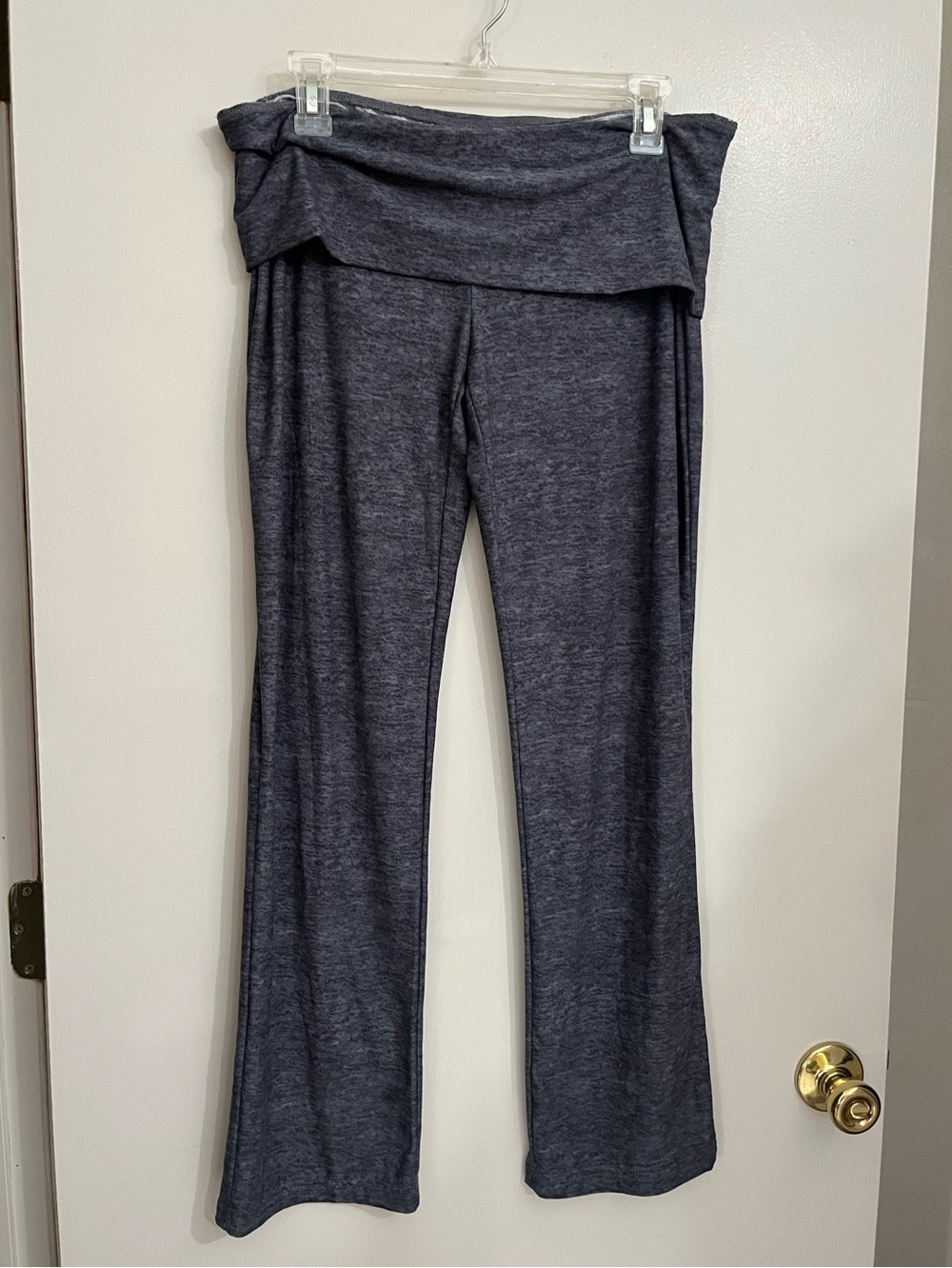 Bobbie Brooks Black Fold-Over Waist Leggings